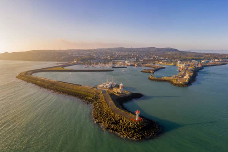 Haven van Howth bij Dublin City