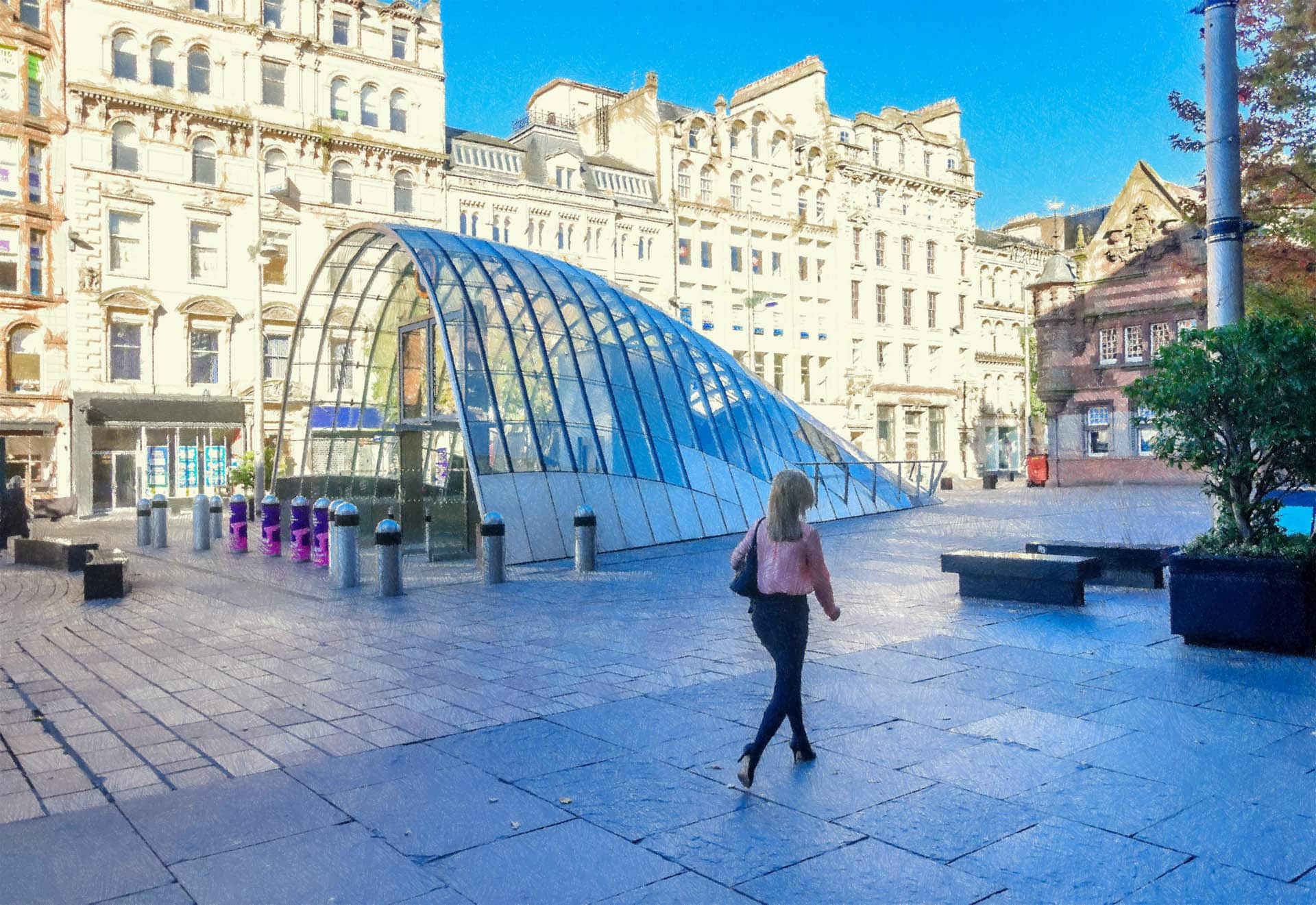 St. Enoch Square, Glasgow, Schottland