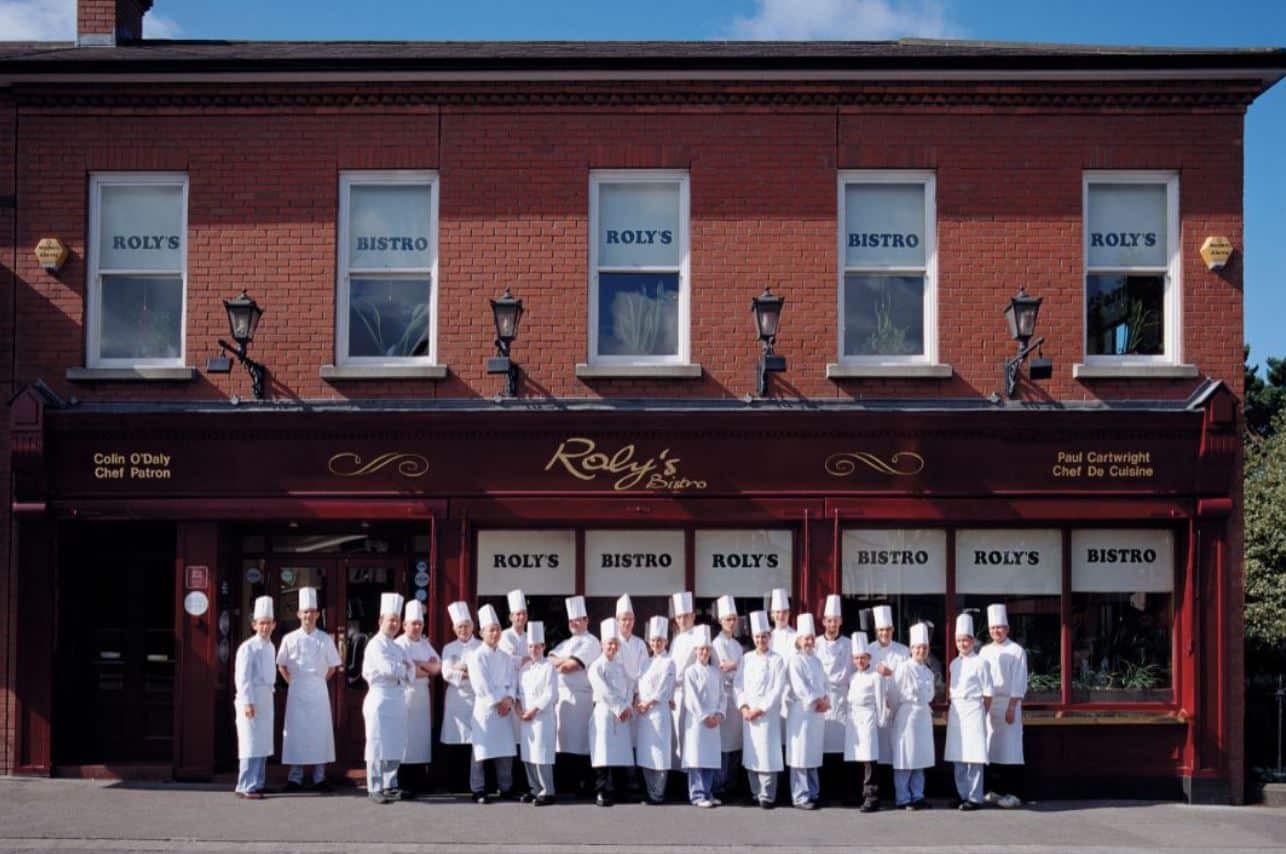 Roly's chefs outside
