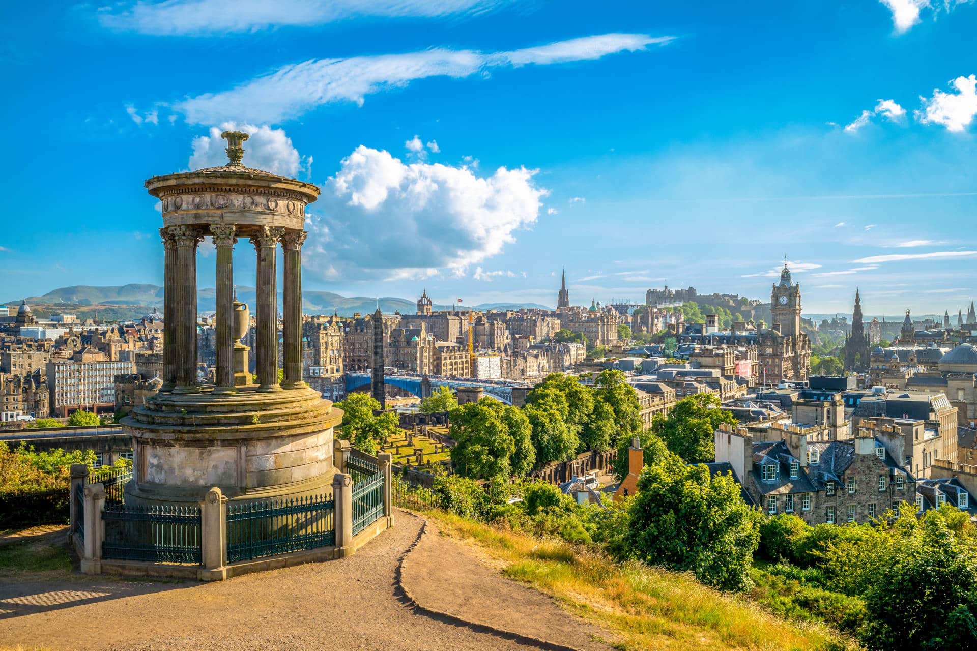 Landscape Of Calton Hill, Edinburgh