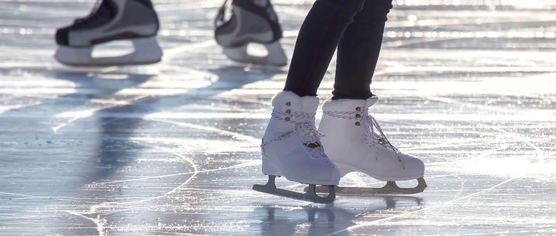 Ice skates closeup